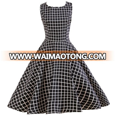 customize plaid gingham bohemian clothing women bridal wedding party vintage dress