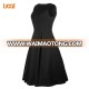 Luoqi Cheap Price Formal Vintage Women 1950s Black Pleated Evening Party Dress